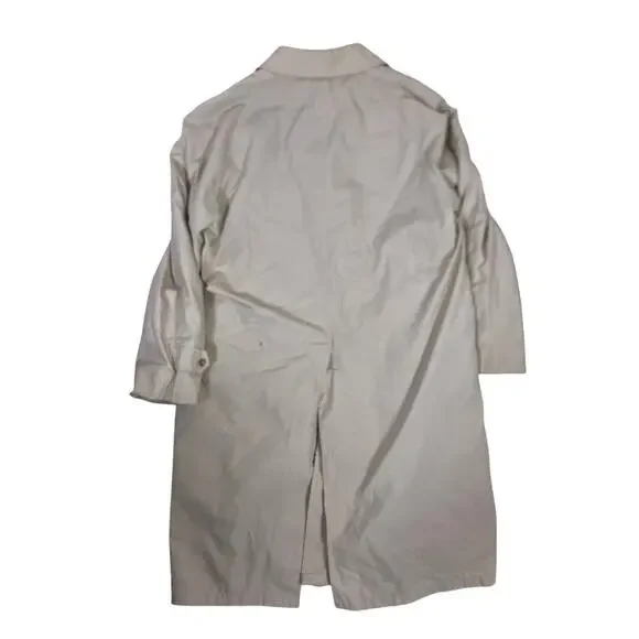 Vintage Kuppenheimer Fur Lined Trench Chore Coat Beige Men’s 44/Large Tall - Picture 6 of 9